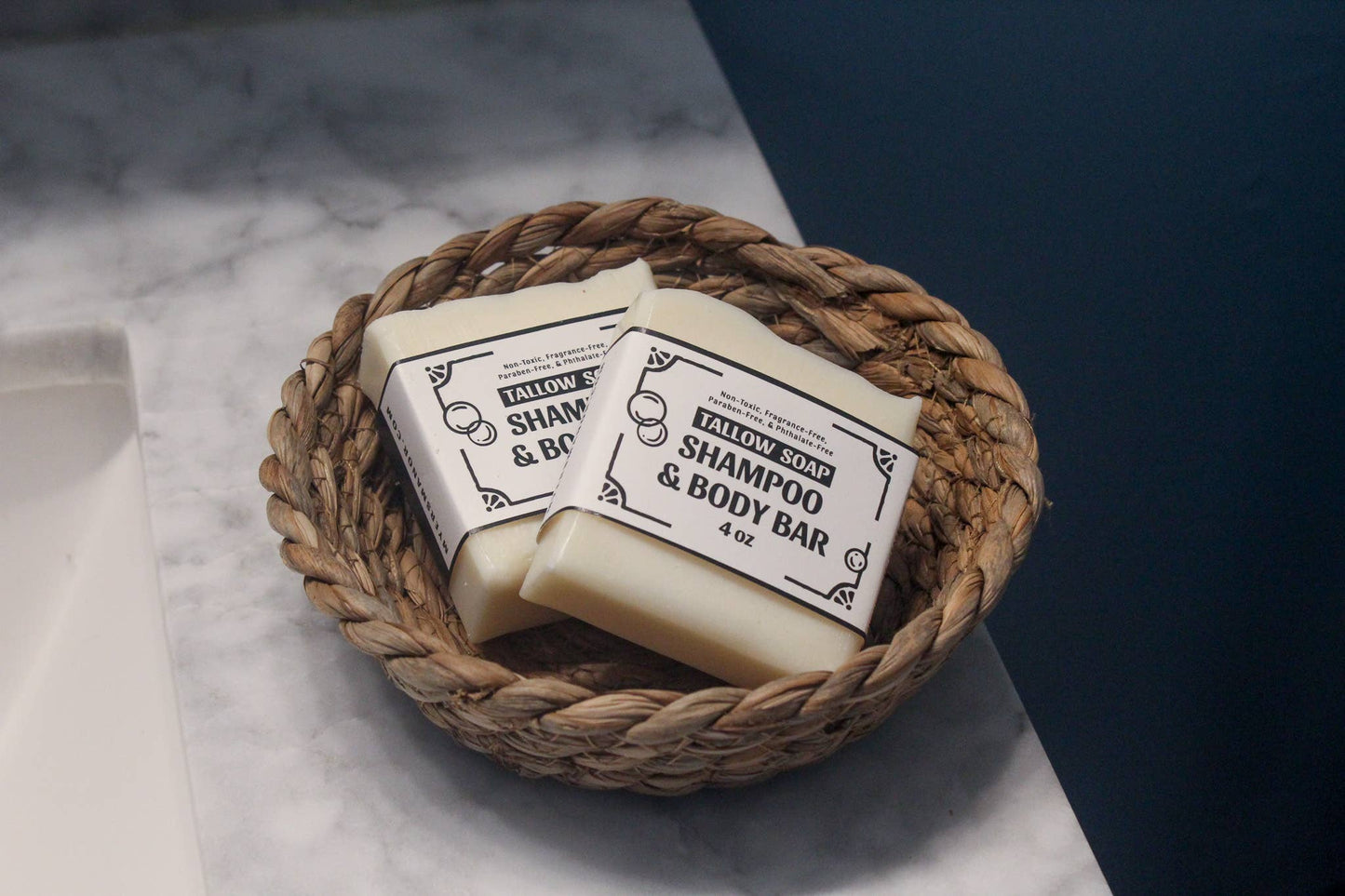 Tallow Soap Shampoo & Body Bar - 4 oz.