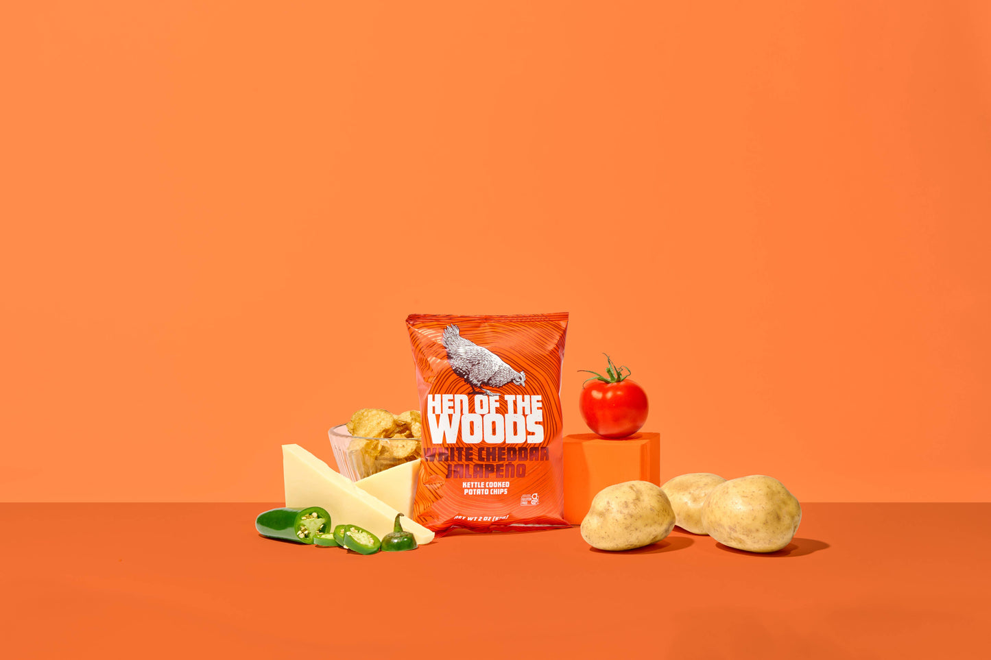 White Cheddar Jalapeño Kettle Cooked Potato Chips 2 OZ