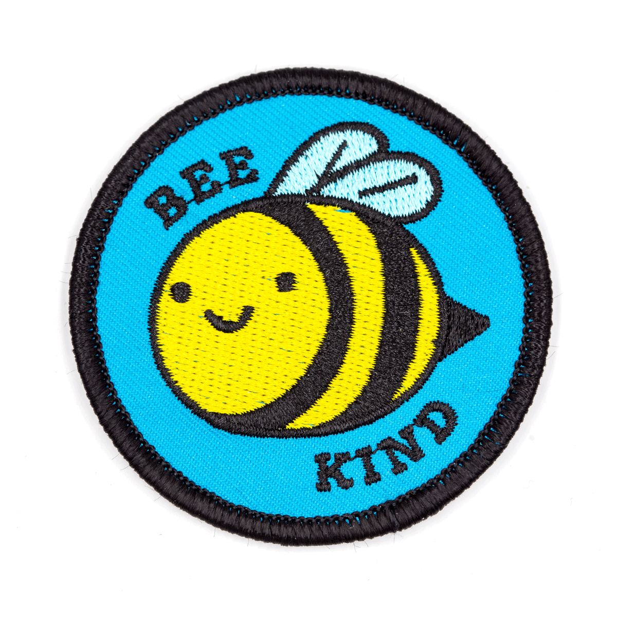 Bee Kind Embroidered Iron-On Patch