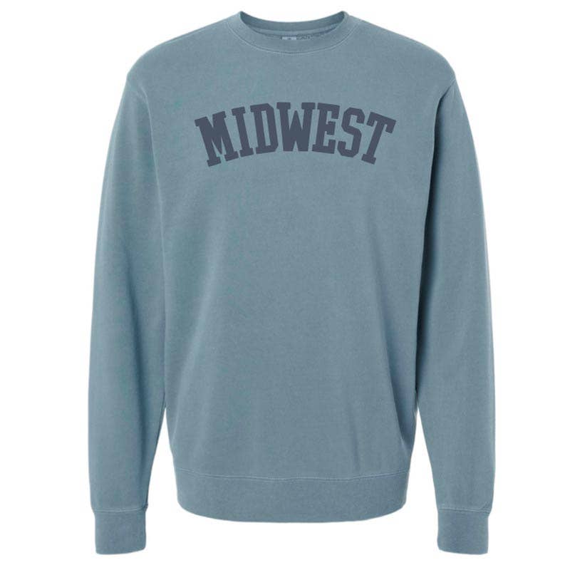 Midwest Puff Crew Sweatshirt (Pigment Slate Blue)