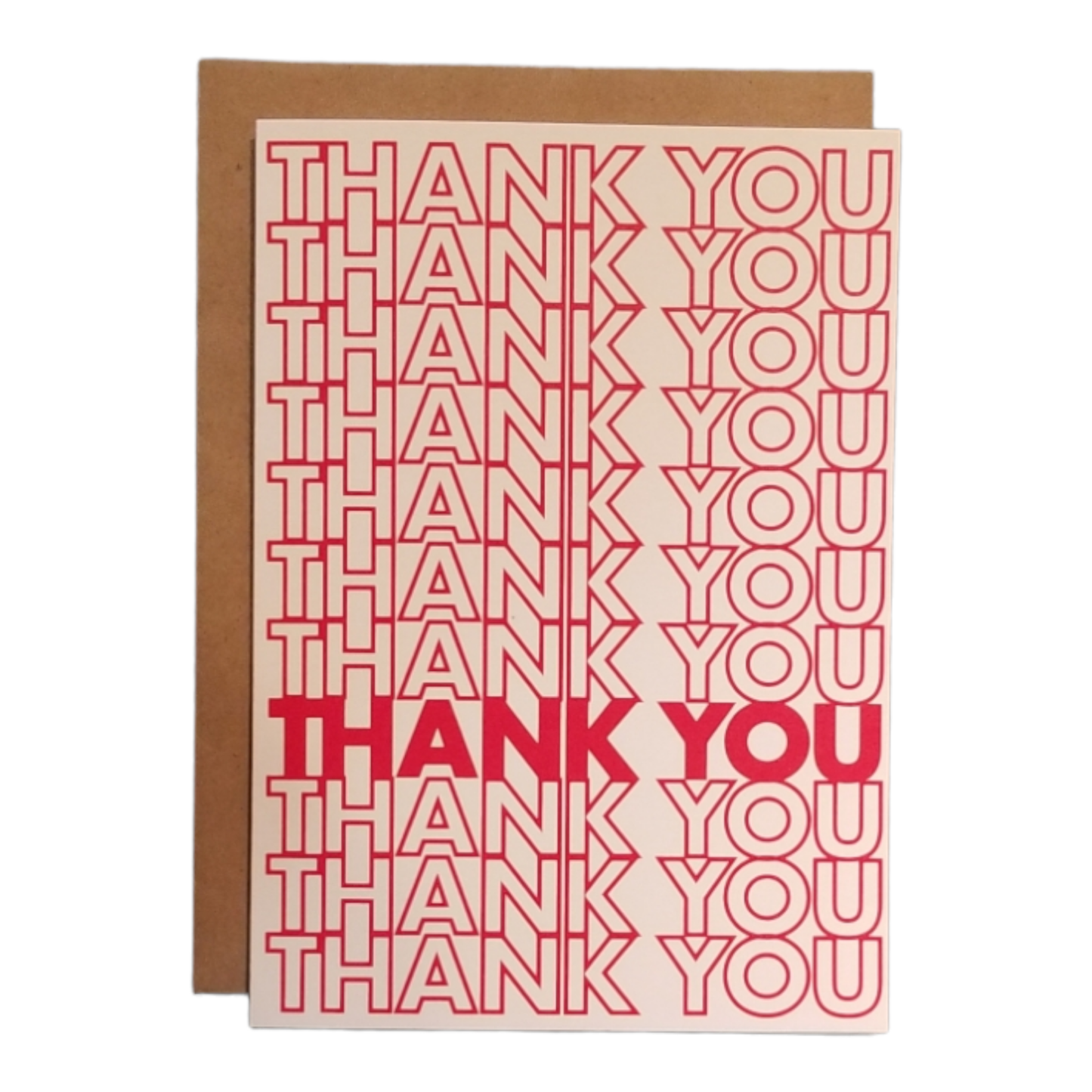 Thank You - 5x7 Greeting Card