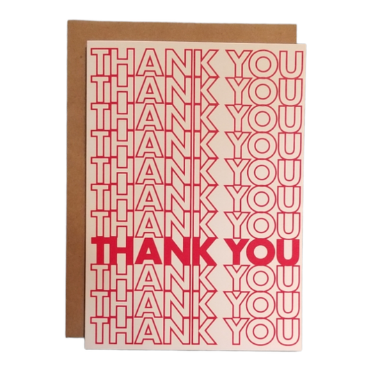 Thank You - 5x7 Greeting Card