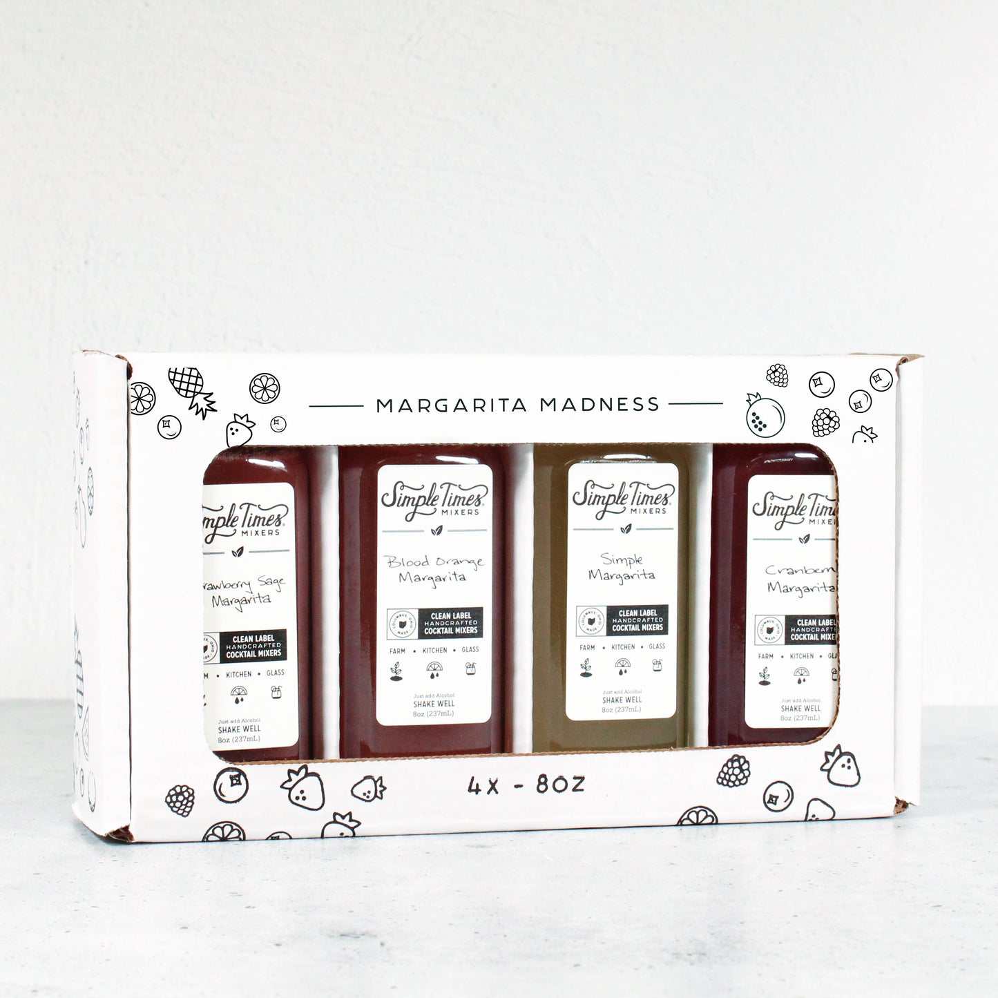 Margarita 4-Pack Gift Set | All Natural Cocktail Mixers