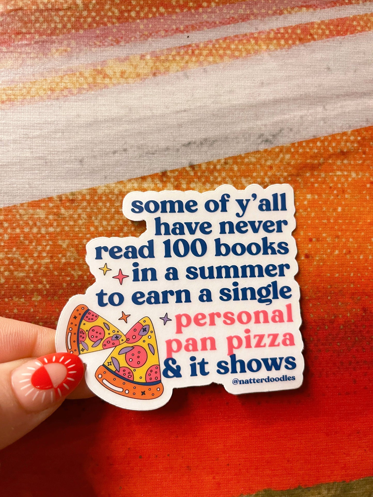 Personal Pizza Pan Book It Nostalgia Sticker Gone Viral 5X!