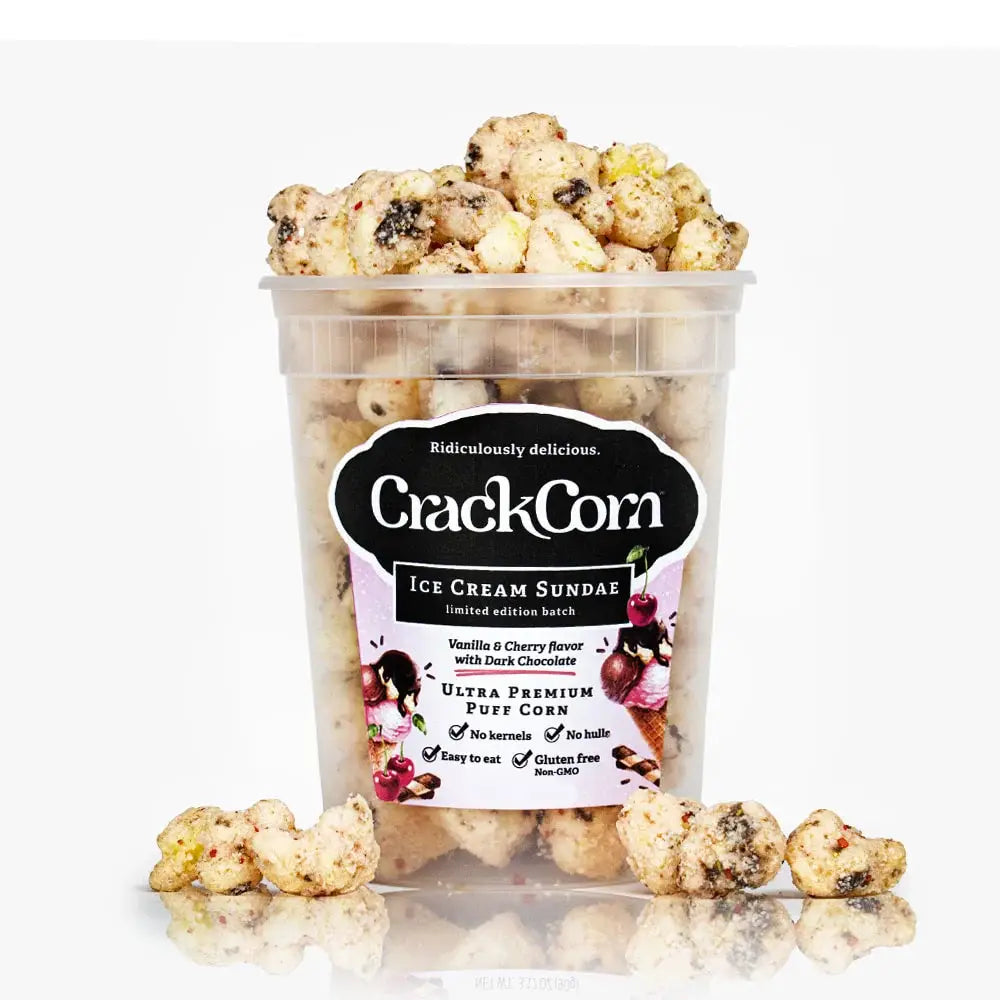 Crack Corn - Ice Cream Sundae - No Hulls! (4 oz)