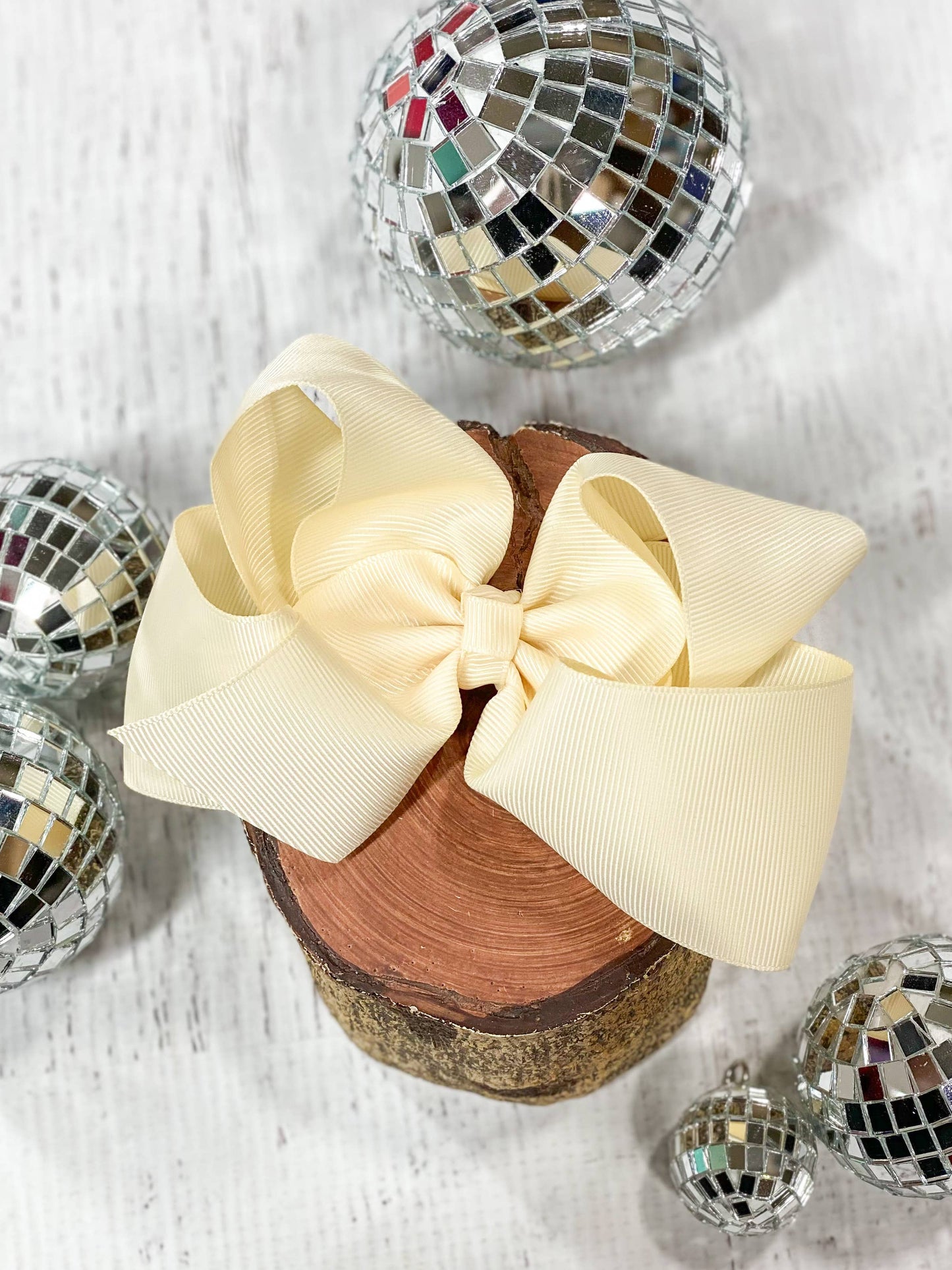 Classic Oversized Grosgrain Hair Bow - Alligator Clip