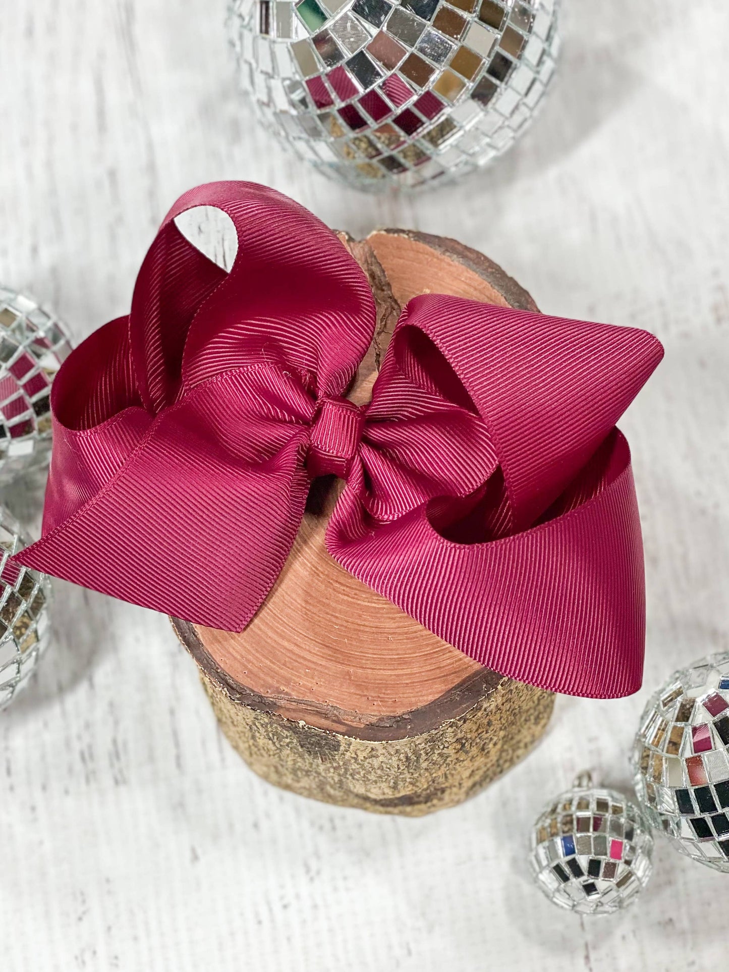 Classic Oversized Grosgrain Hair Bow - Alligator Clip