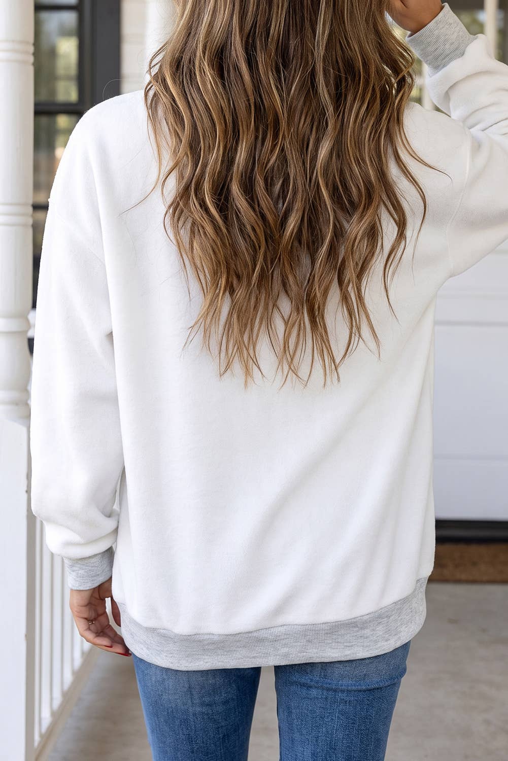 LAS Reversible Mock Neck Oversized Sweatshirt (S-XL)