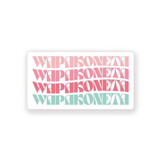 Vinyl Magnet-Retro Wave Wapakoneta Ohio