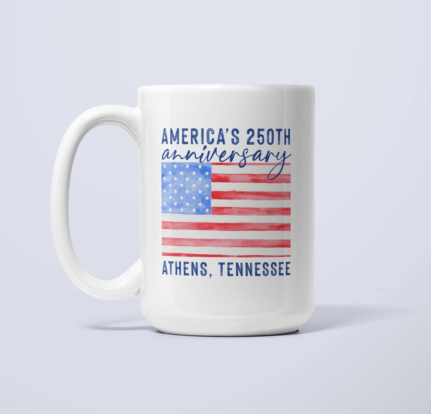 USA 250th Anniversary Custom Hometown Coffee Mug