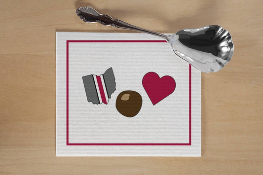 Buckeye Love Swedish Dishcloth