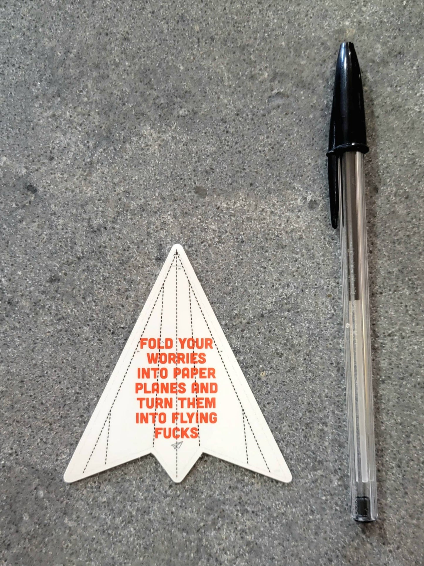 Turn Your Worries into Flying Fucks - Matte Vinyl Sticker