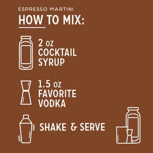 Espresso Martini Cocktail Syrup