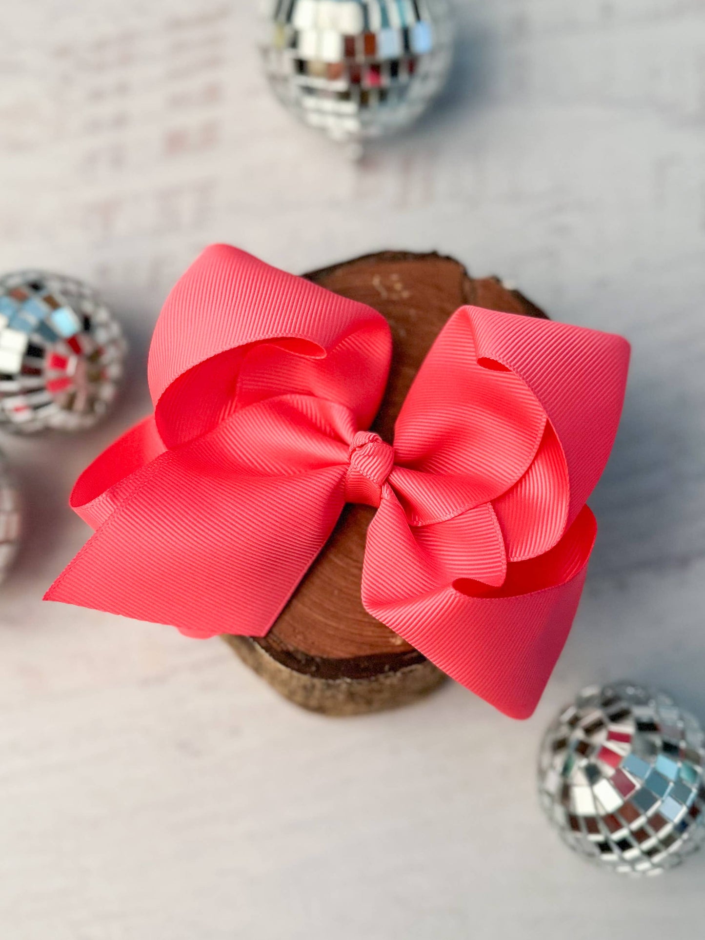 Classic Oversized Grosgrain Hair Bow - Alligator Clip