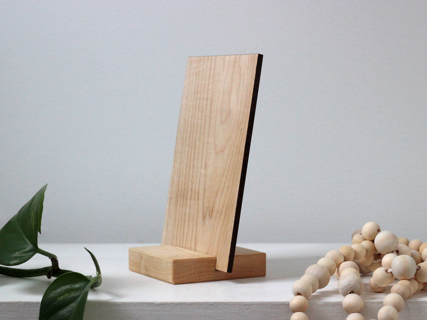 Wooden Mother's Day Card • Because Of You I Bloomed