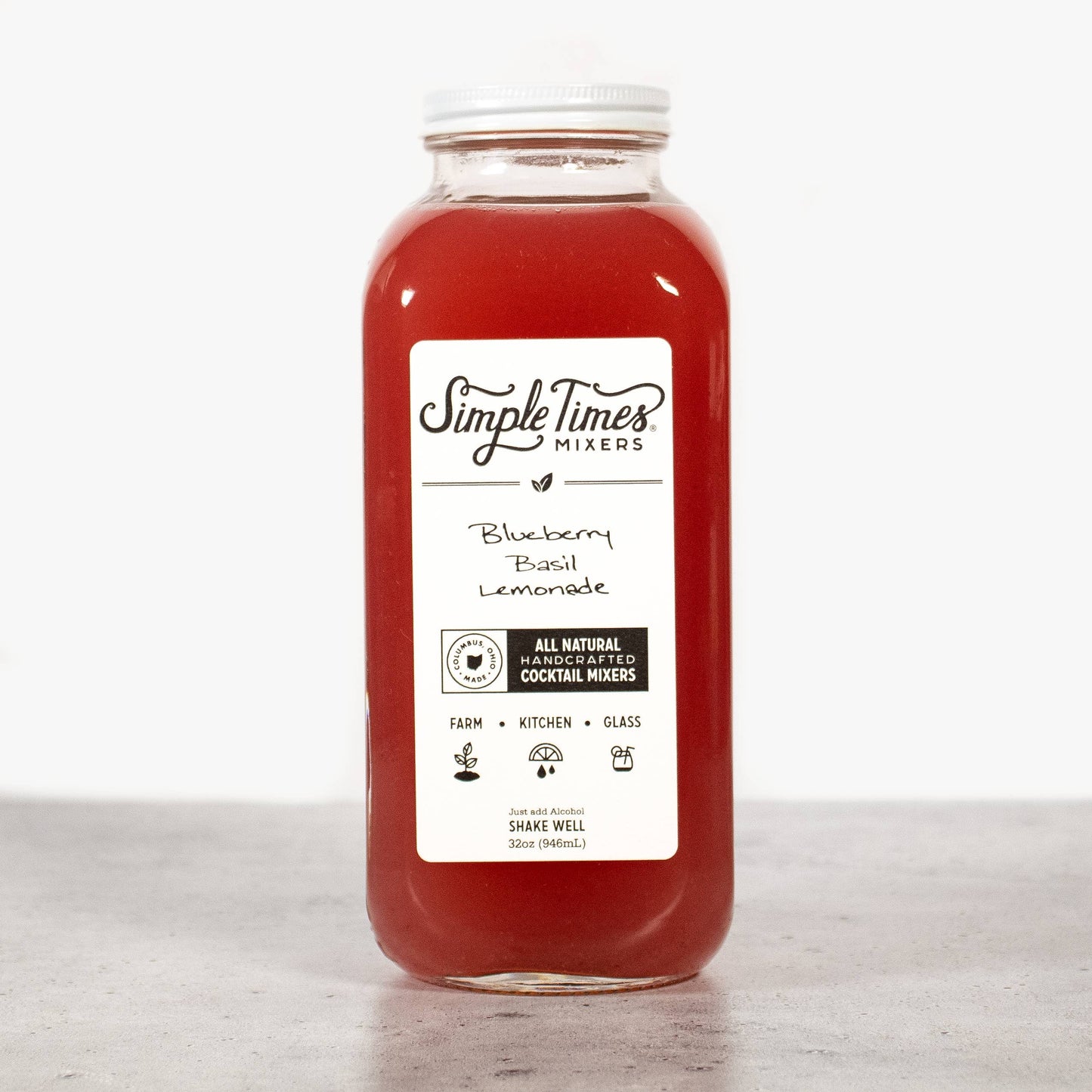Blueberry Basil Lemonade | All Natural Cocktail Mixer