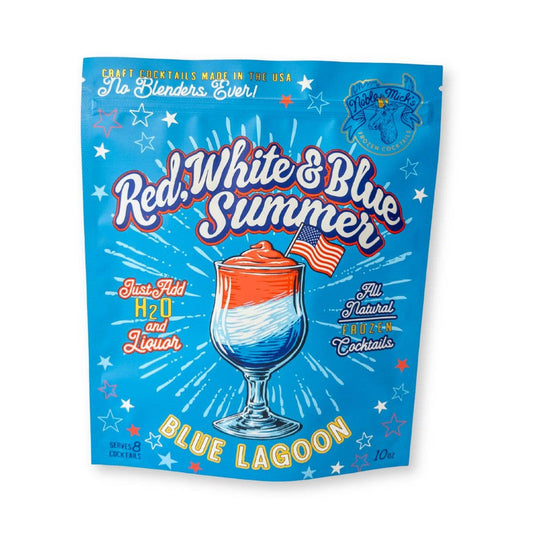 Red, White & Blue Summer Blue Lagoon Frozen Cocktail