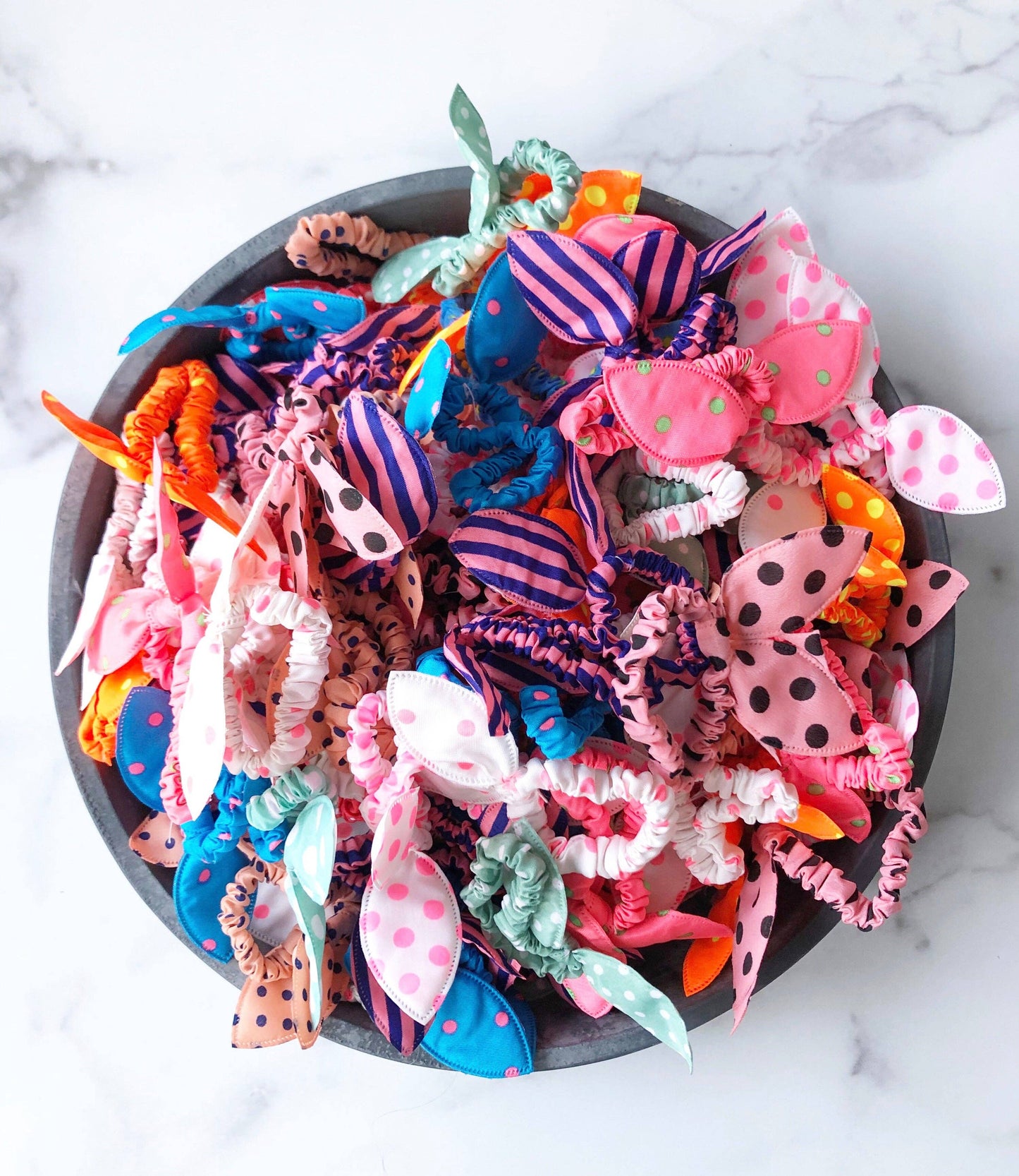 Rabbit Ear Hair Scrunches (sets of 12)