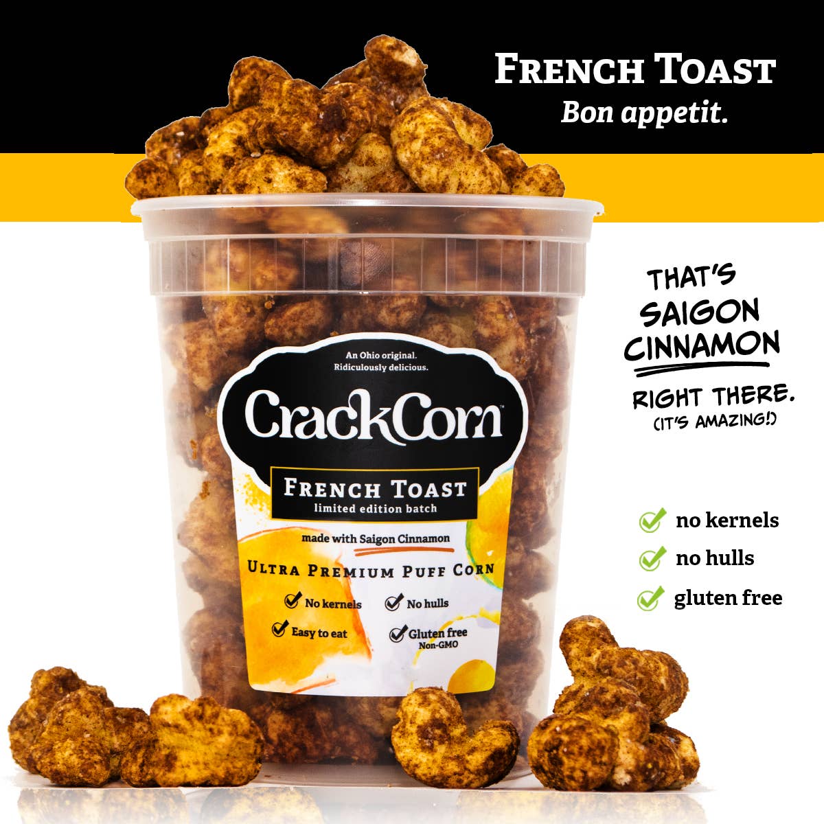 Crack Corn - French Toast - No Hulls! (4 oz)