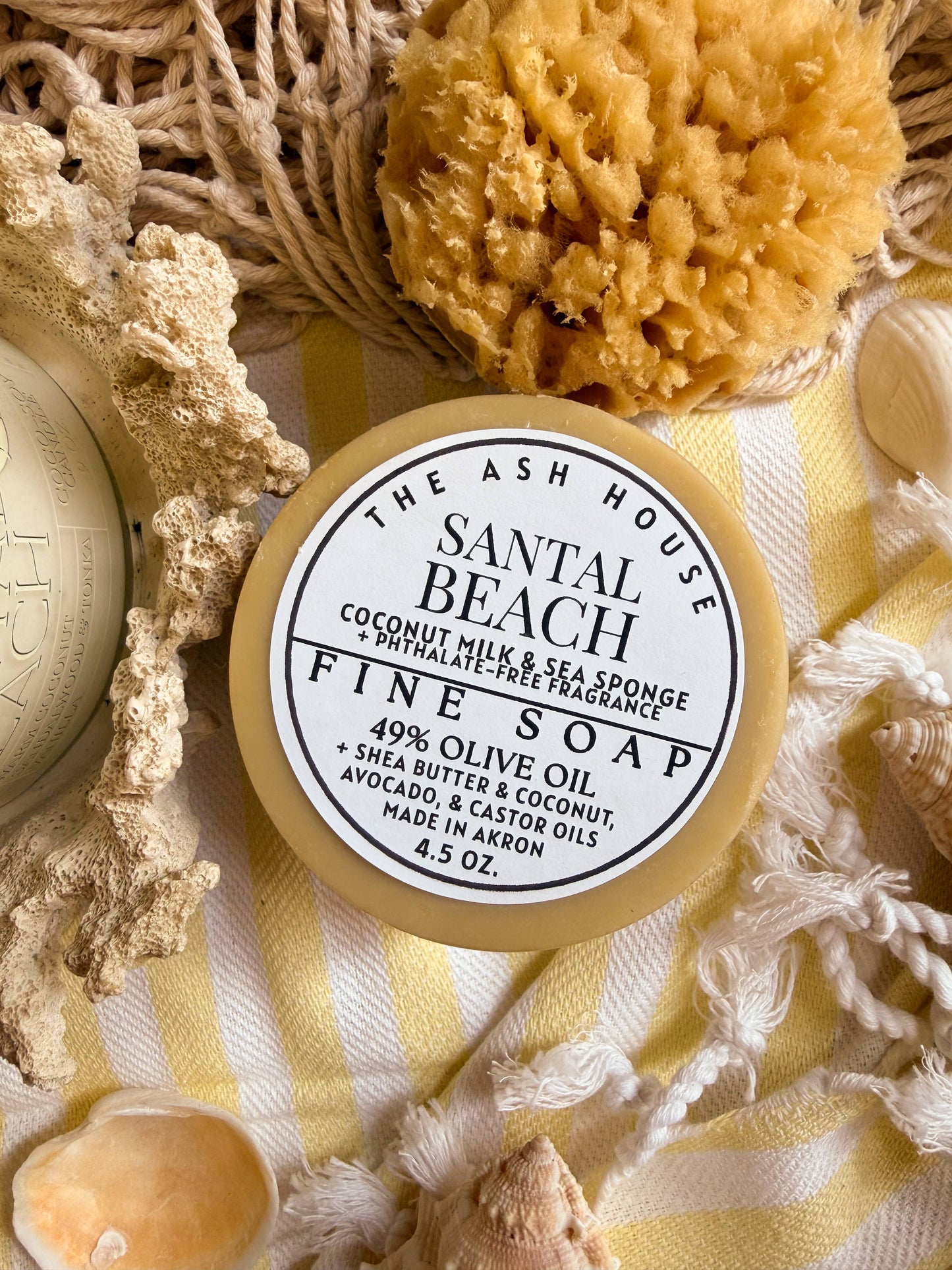 Santal Beach Coconut Milk Sea Sponge Soap