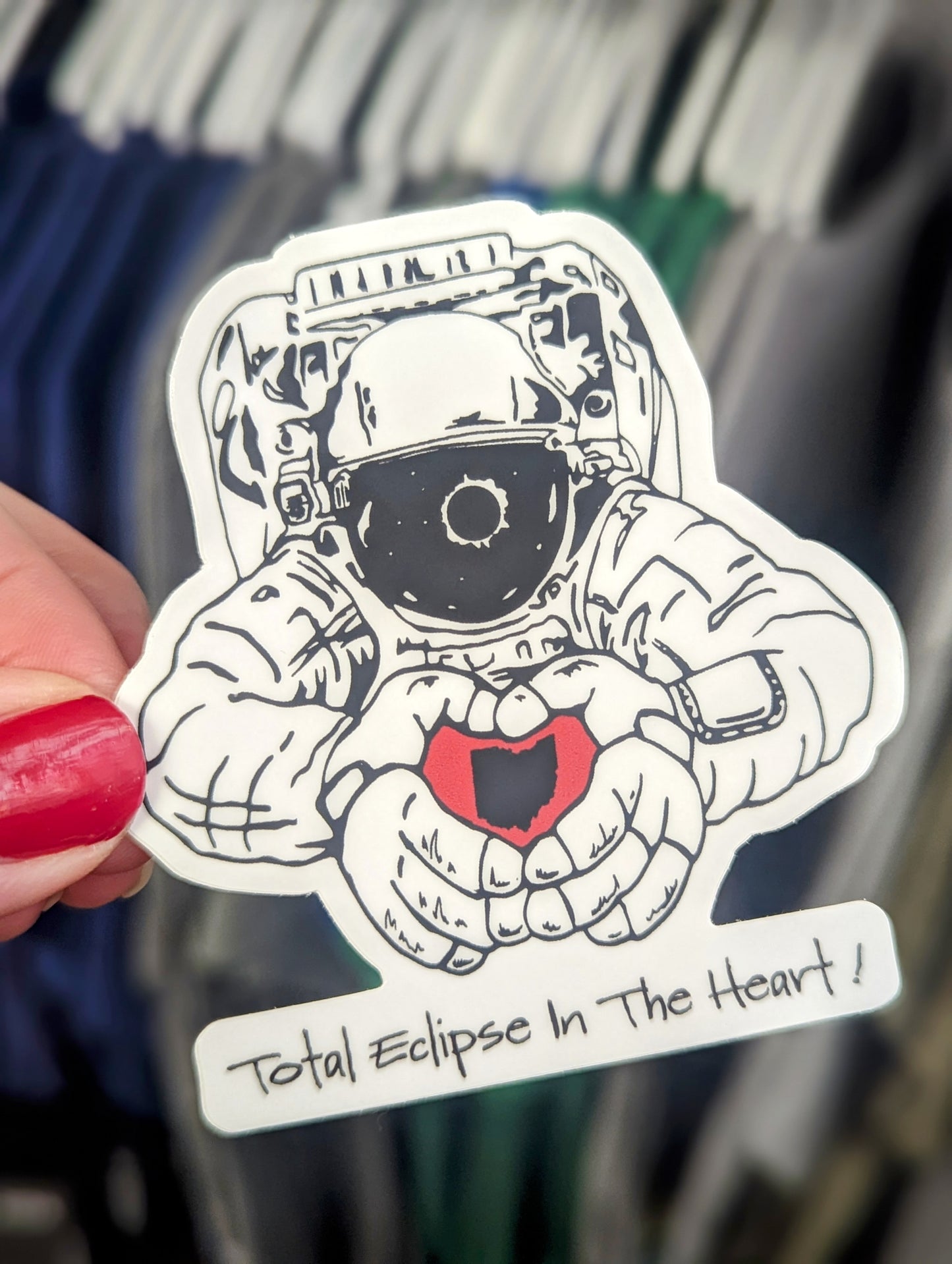 Total Eclipse In The Heart Sticker/Magnet