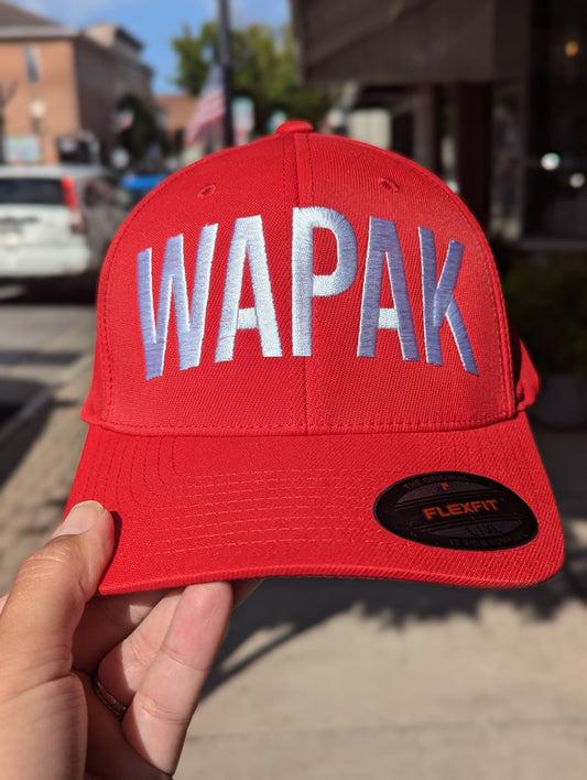 FLEXFIT WAPAK red/white hat