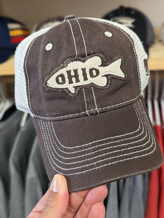 Ohio Fish Hat -  Gray