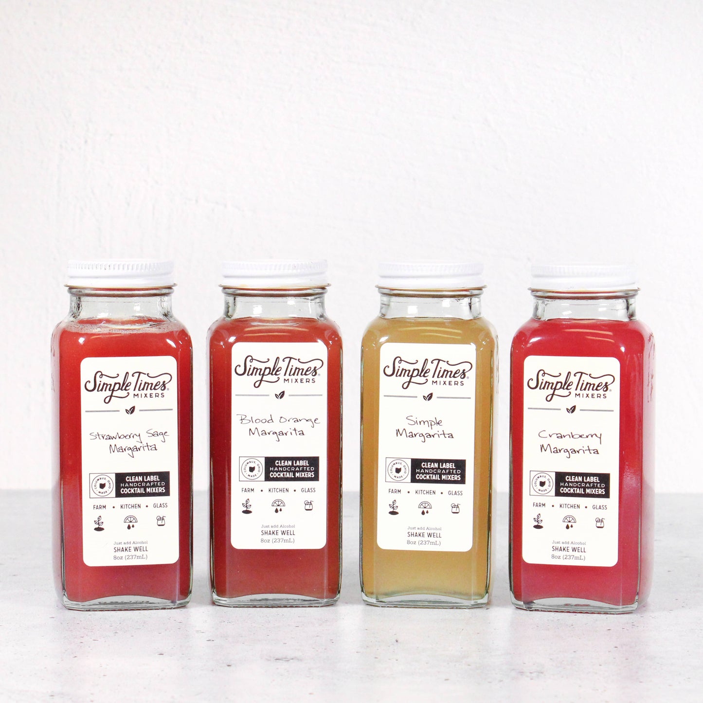Margarita 4-Pack Gift Set | All Natural Cocktail Mixers