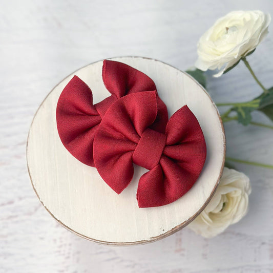 Puffy Pigtail Bows - Set of 2