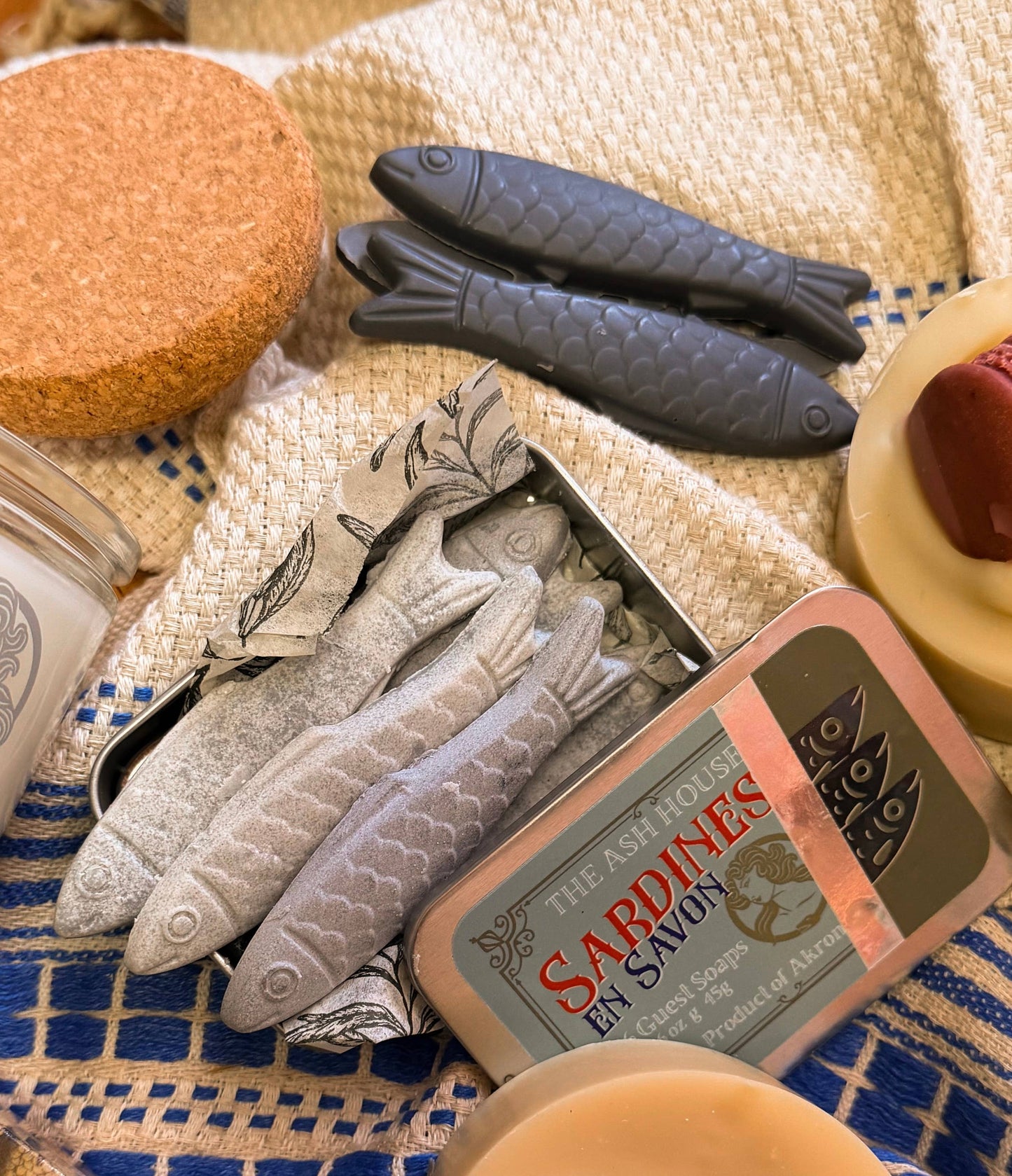 Sardines en Savon Tinned Guest Soaps