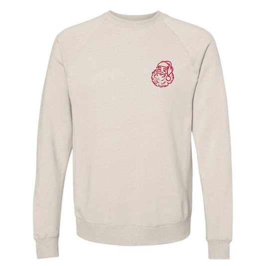 Vintage Embroidered Santa Crewneck