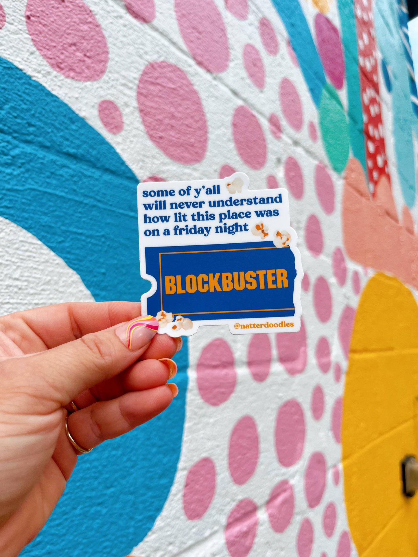 Blockbuster Video Friday Night Nostalgia Funny Sticker