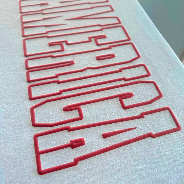America PUFF Screen Print Heat Transfer