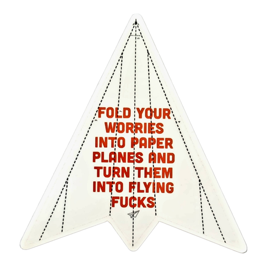 Turn Your Worries into Flying Fucks - Matte Vinyl Sticker