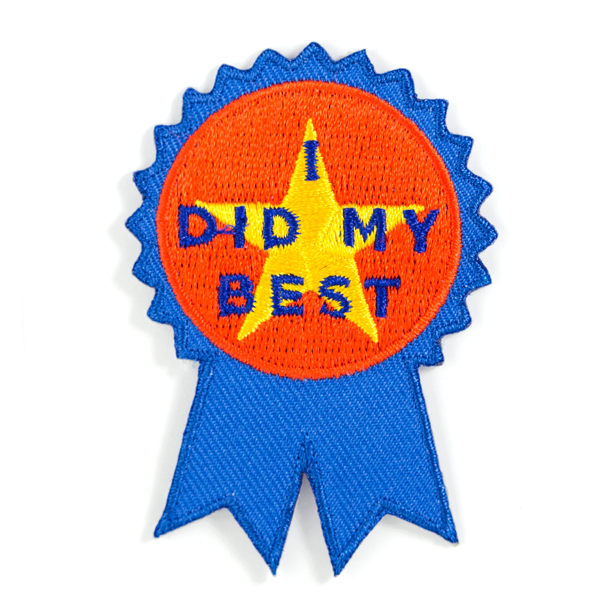 I Did My Best Embroidered Iron-On Patch