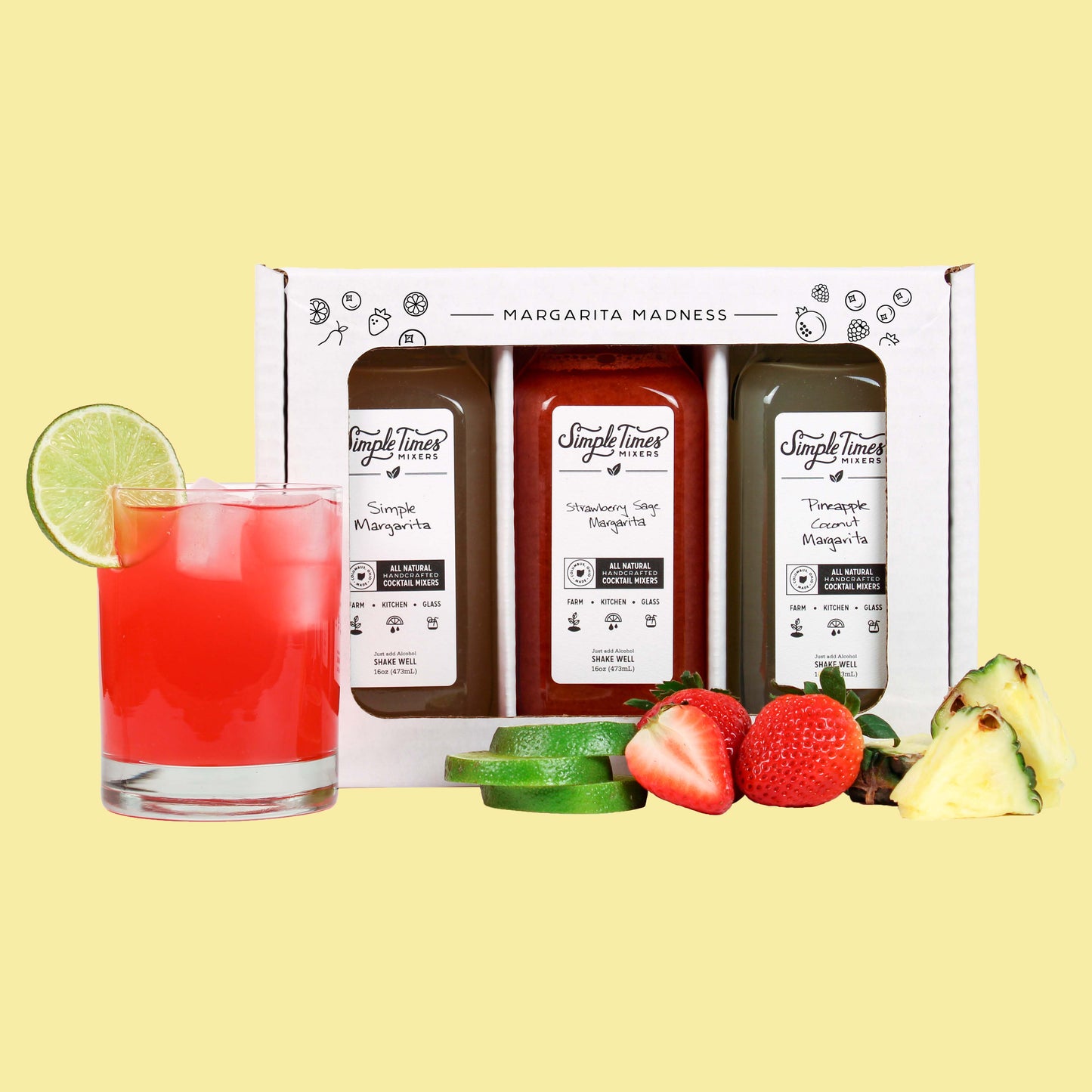 Margarita 3-Pack Gift Set | All Natural Cocktail Mixers